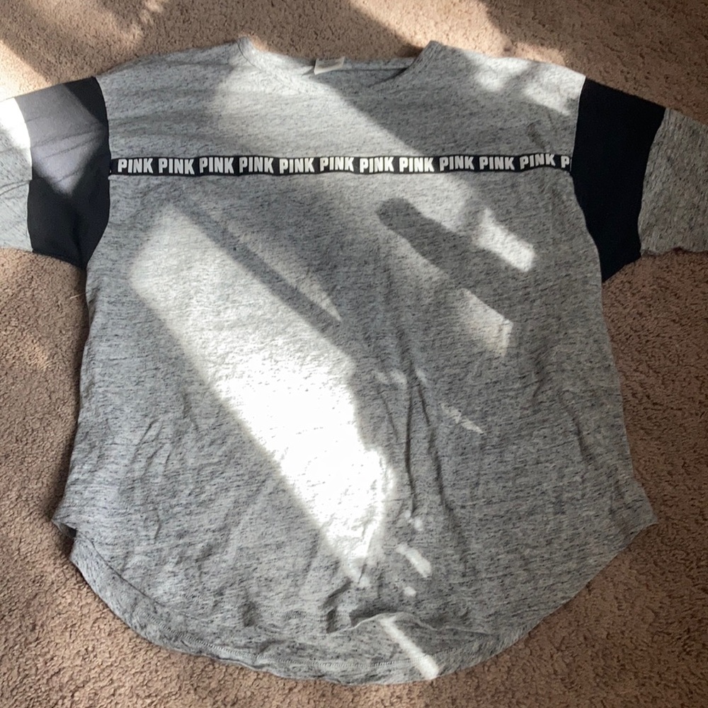 PINK 3/4 logo shirt